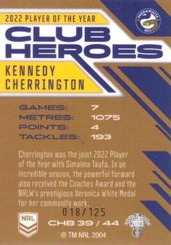 2023 NRL Traders Titanium - Club Heroes Bronze #CHB39 Kennedy Cherrington Back